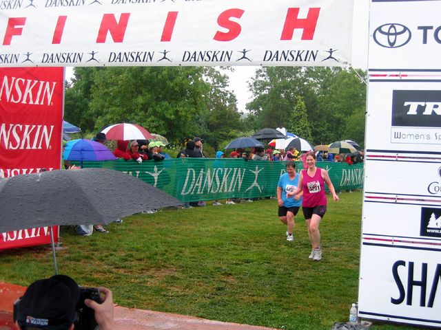 amanda and betty finish triathlon