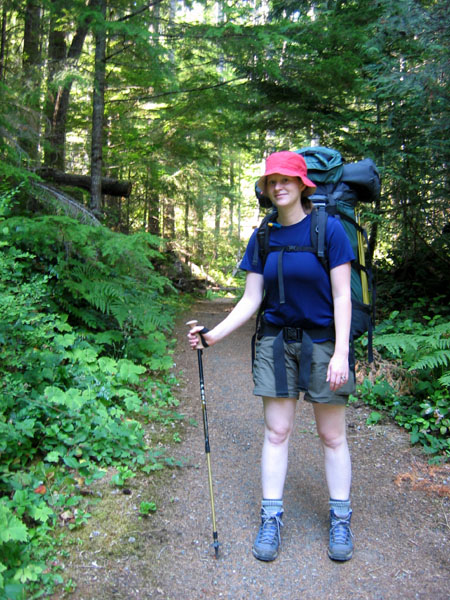 amanda starting to hike