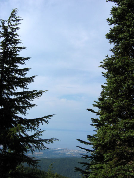 view from three quarters rock