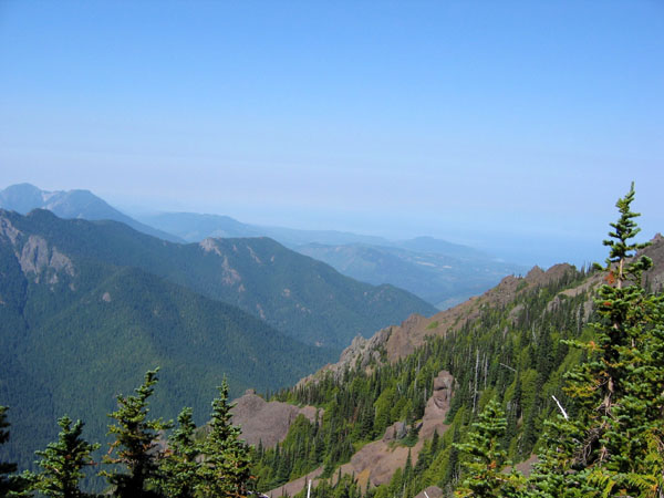 view of Olympics from a pass