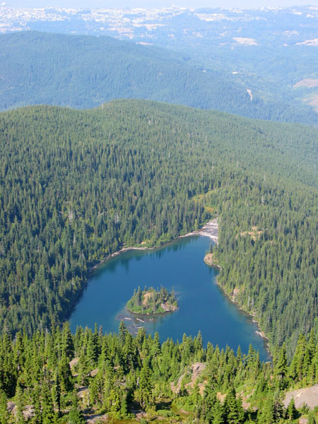 Lake Angeles from above