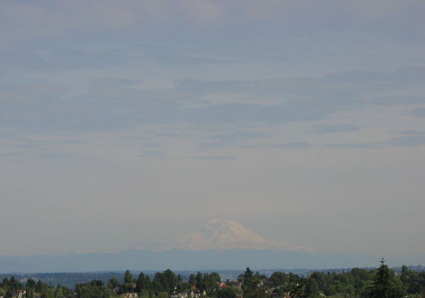 pic:  mt. rainier from apartment