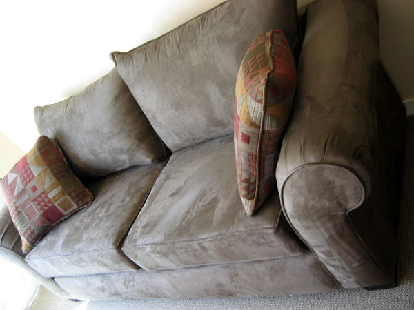 pic:  new green sofa