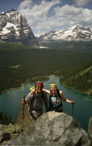lake o'hara from yukness ledges
