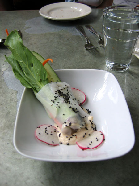 spring roll at Cafe Flora